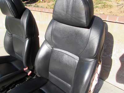 BMW Complete Front Seats Black Nappa Leather 52107231101 F10 528i 535i 550i ActiveHybrid 55